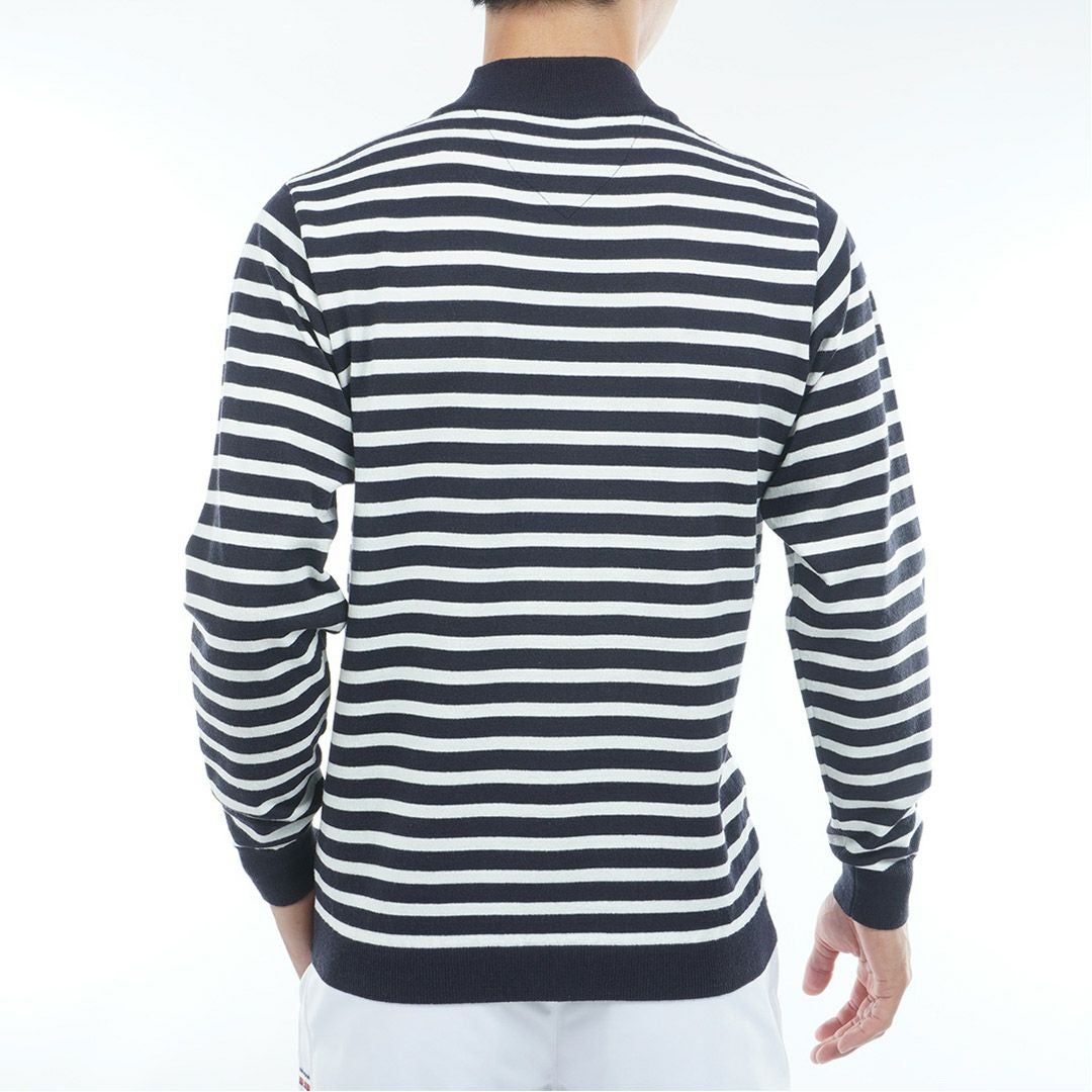トミー ヒルフィガー ゴルフ Tommy Hilfiger Golf メンズ メンズ ボーダー ハイネックニット THMA582 詳細9