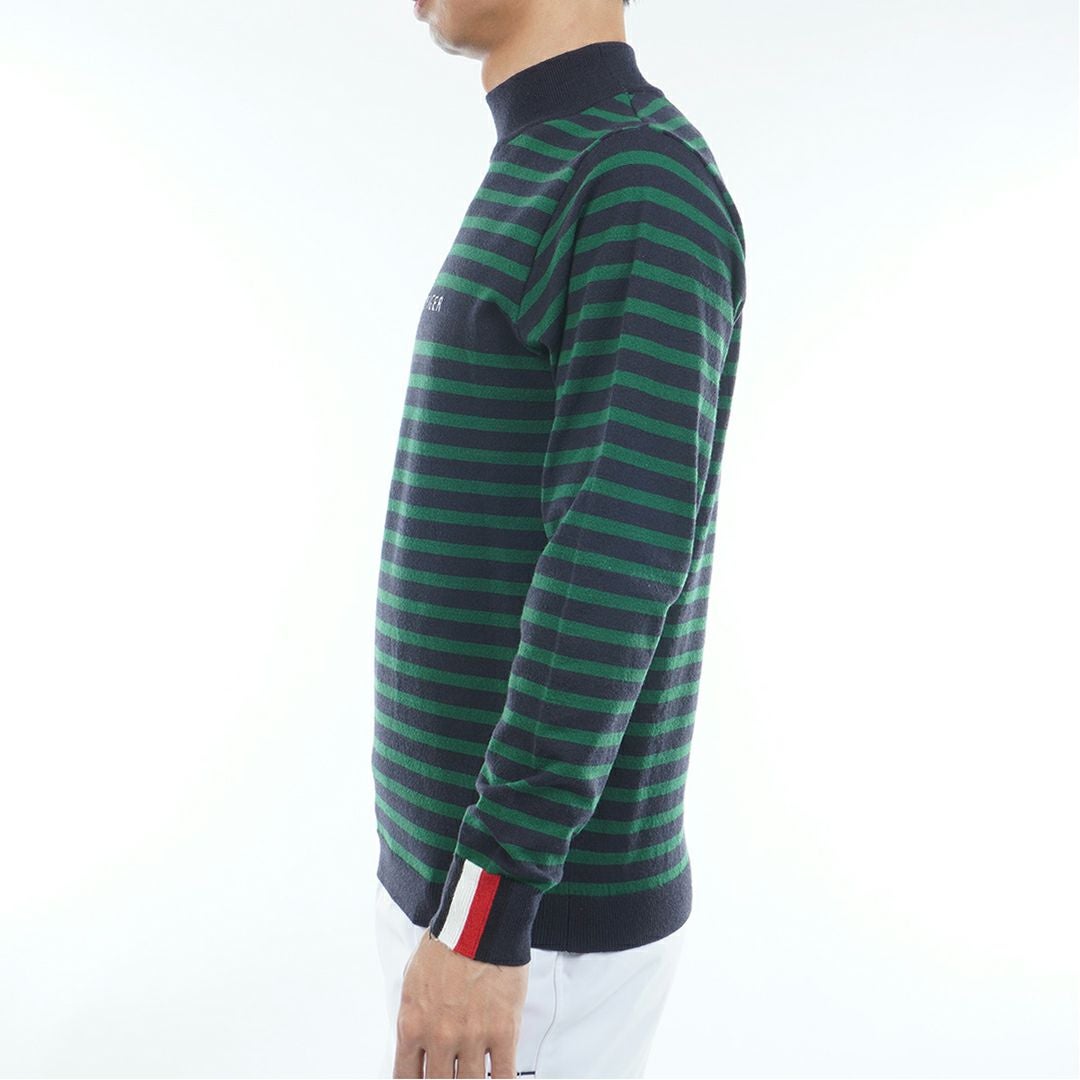 30％OFF】[トミーヒルフィガー]メンズ ボーダー ハイネックニット