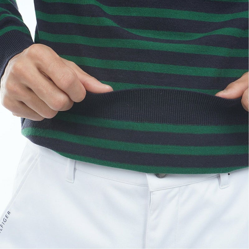 トミー ヒルフィガー ゴルフ Tommy Hilfiger Golf メンズ メンズ ボーダー ハイネックニット THMA582 詳細17