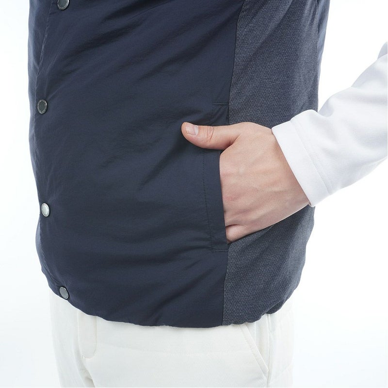 トミー ヒルフィガー ゴルフ Tommy Hilfiger Golf メンズ メンズ ノーカラー中綿ベスト THMA585 詳細12