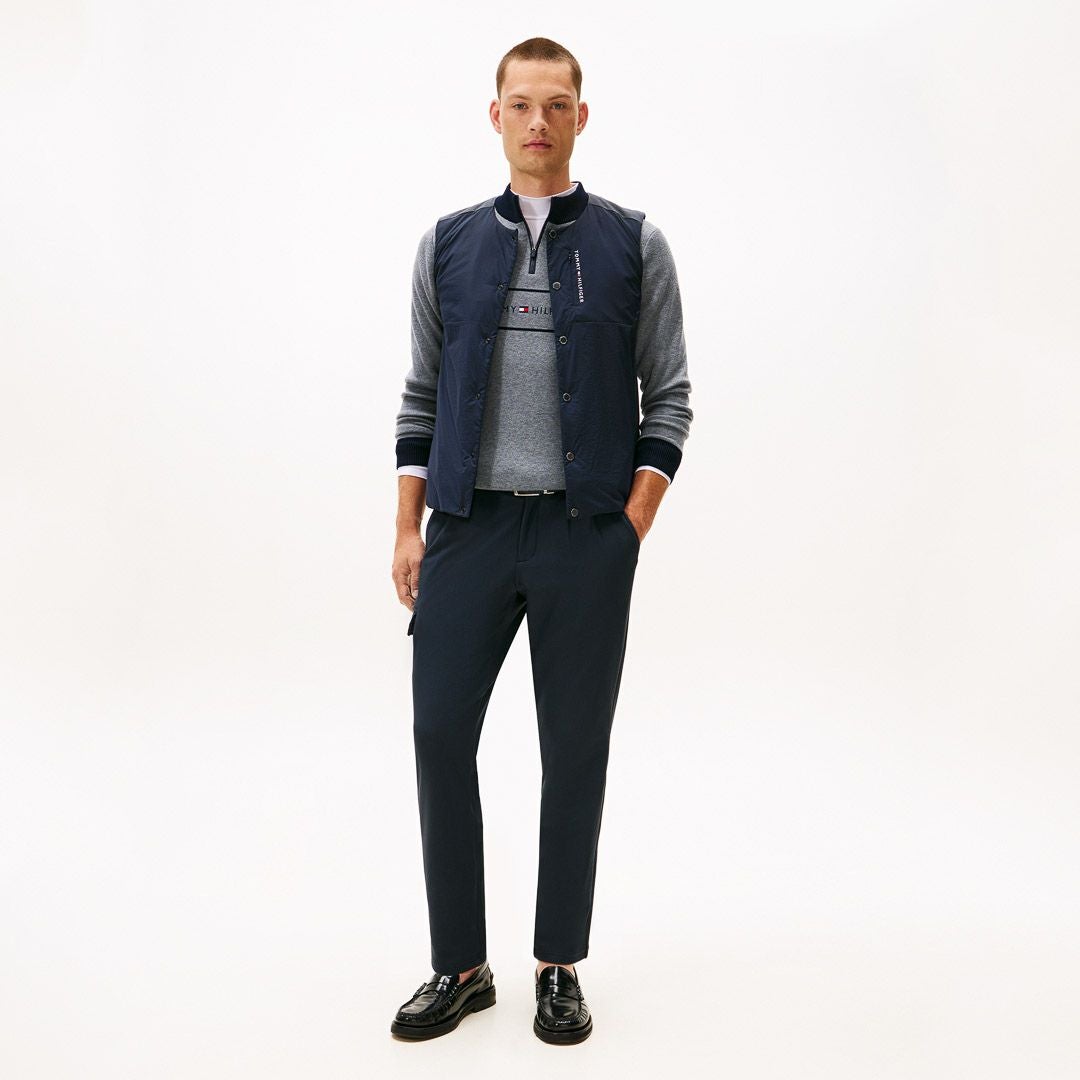30％OFF】[トミーヒルフィガー]メンズ ノーカラー中綿ベスト | 【公式