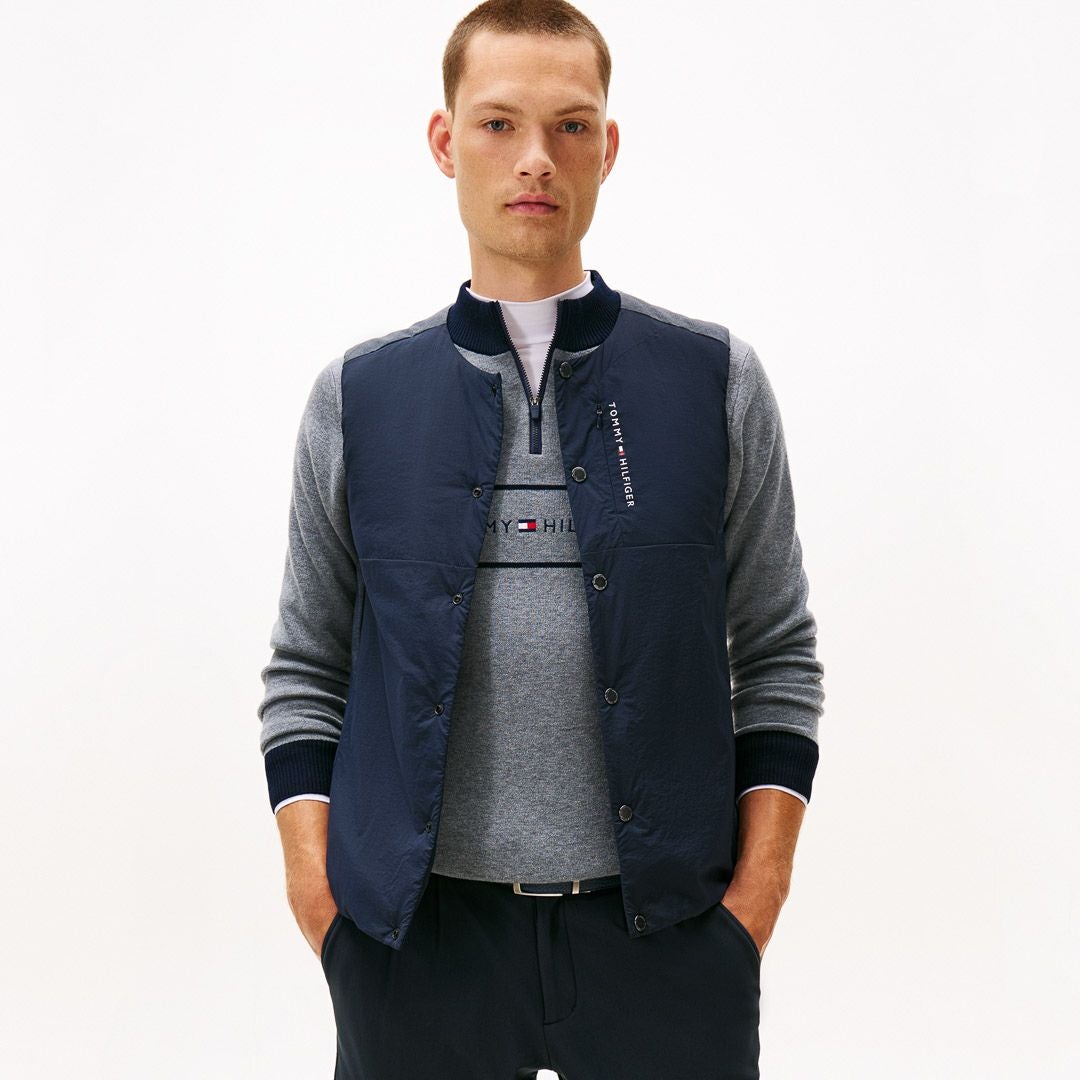 30％OFF】[トミーヒルフィガー]メンズ ノーカラー中綿ベスト | 【公式