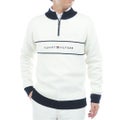 トミー ヒルフィガー ゴルフ Tommy Hilfiger Golf メンズ メンズ フロントロゴ　ハーフZIPモックネックニット THMA587 詳細1