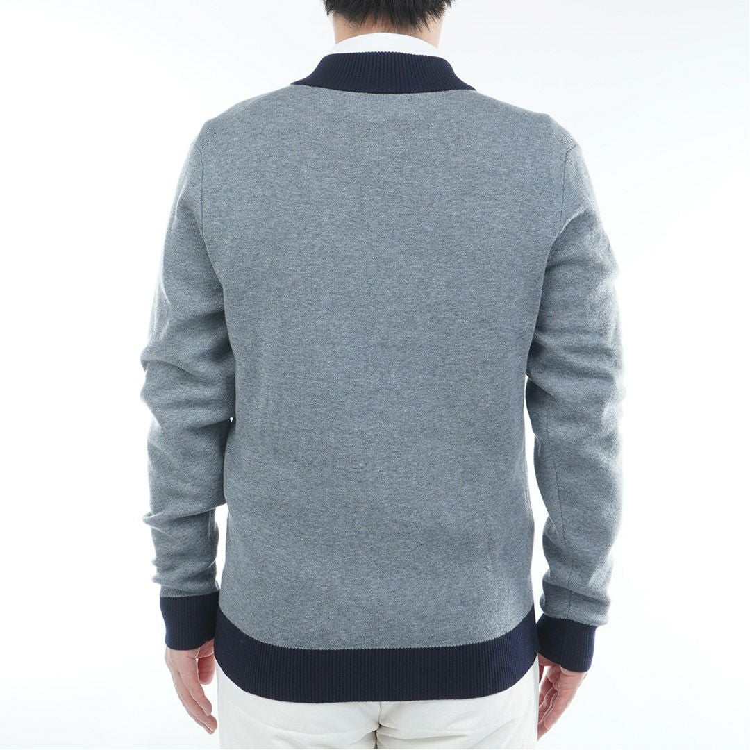 30％OFF】[トミーヒルフィガー]メンズ フロントロゴ ハーフZIPモック