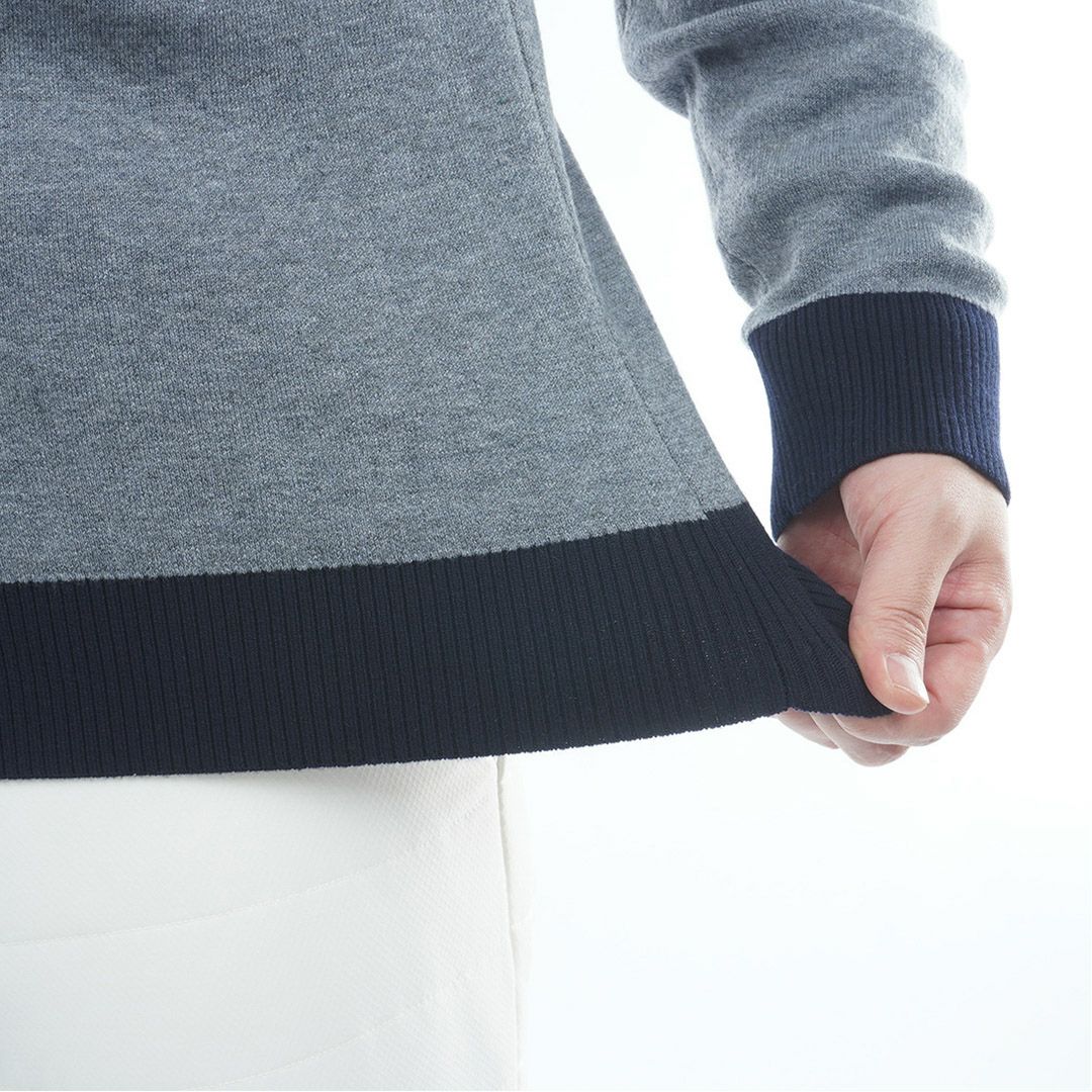 30％OFF】[トミーヒルフィガー]メンズ フロントロゴ ハーフZIPモック