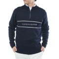 トミー ヒルフィガー ゴルフ Tommy Hilfiger Golf メンズ メンズ フロントロゴ　ハーフZIPモックネックニット THMA587 詳細13