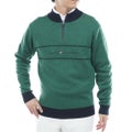 トミー ヒルフィガー ゴルフ Tommy Hilfiger Golf メンズ メンズ フロントロゴ　ハーフZIPモックネックニット THMA587 詳細16