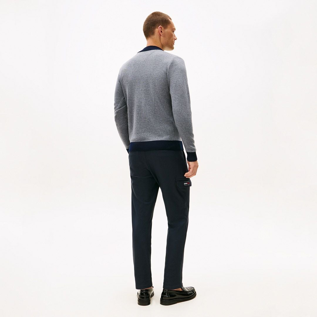 30％OFF】[トミーヒルフィガー]メンズ フロントロゴ ハーフZIPモック