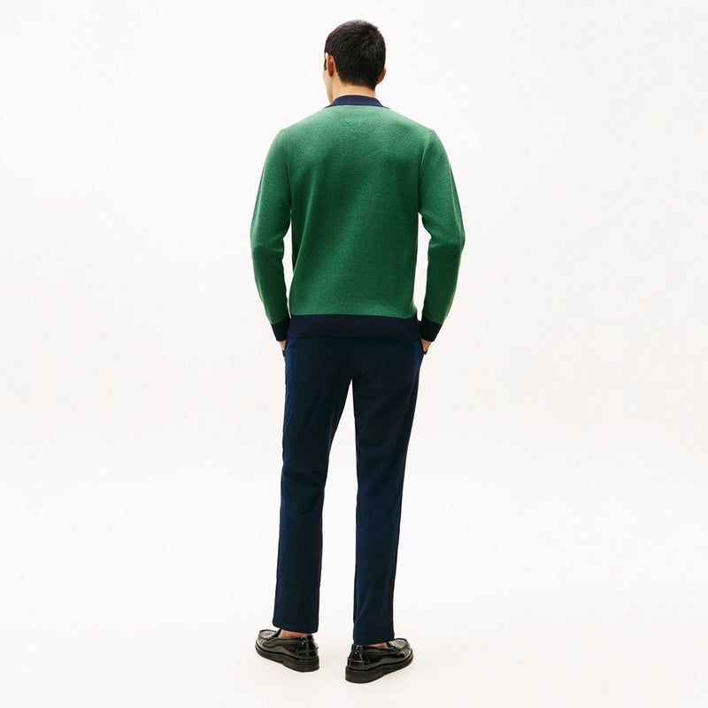 トミー ヒルフィガー ゴルフ Tommy Hilfiger Golf メンズ メンズ フロントロゴ　ハーフZIPモックネックニット THMA587 詳細23