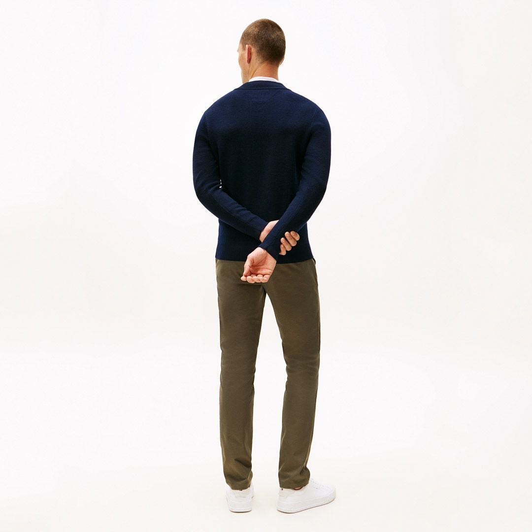 トミー ヒルフィガー ゴルフ Tommy Hilfiger Golf メンズ メンズ フロントロゴ　ハーフZIPモックネックニット THMA587 詳細27