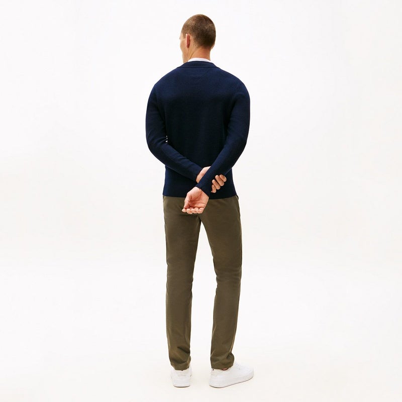 トミー ヒルフィガー ゴルフ Tommy Hilfiger Golf メンズ メンズ フロントロゴ　ハーフZIPモックネックニット THMA587 詳細27