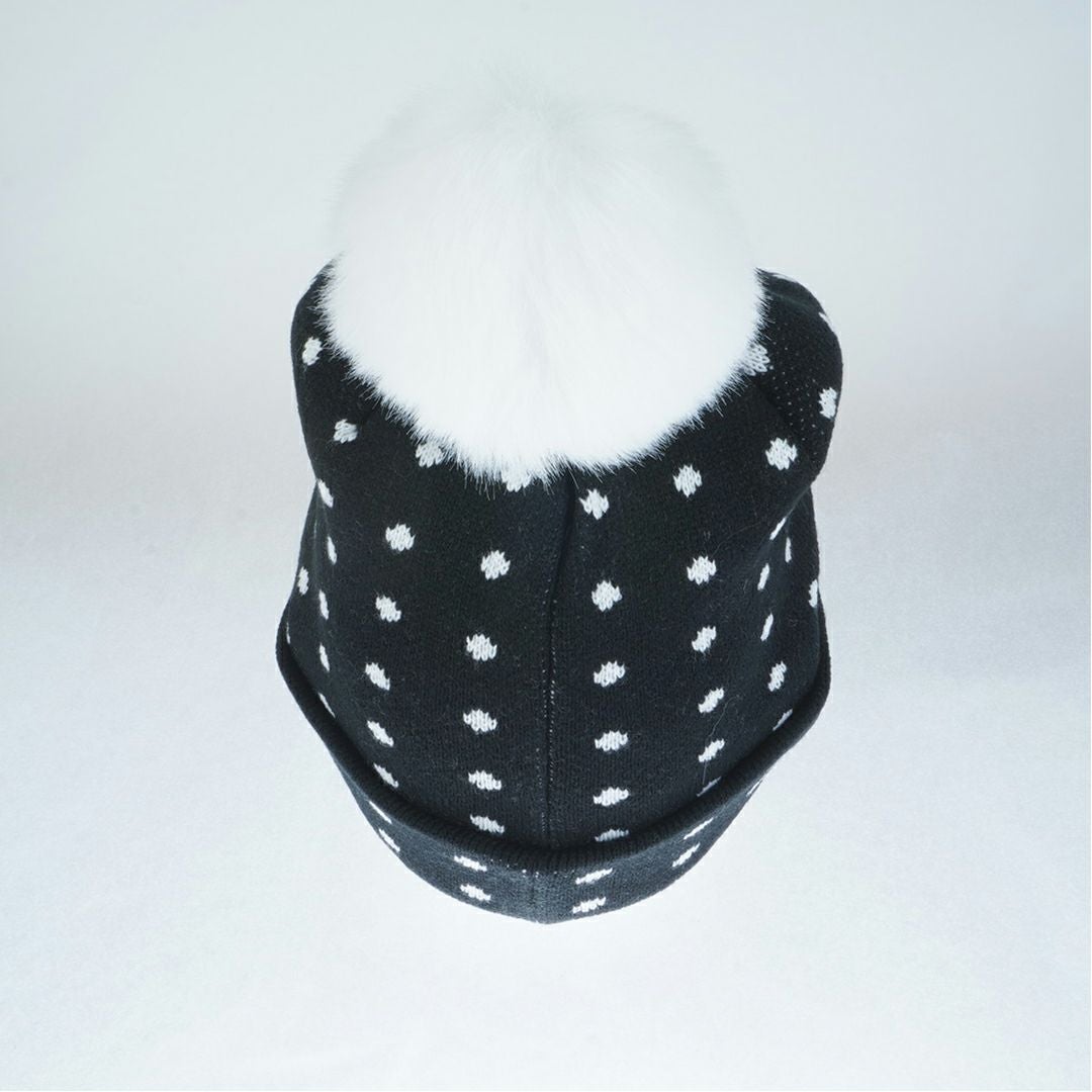 パーリーゲイツ PEARLY GATES レディース レディース フェイクファー梵天付きミニドットニットワッチ (LADIES) PAMG5A7F 詳細3