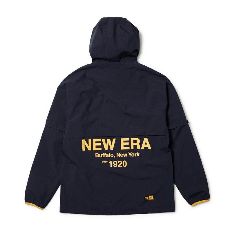 ニューエラ NEW ERA メンズ  [ゴルフ] メンズ レインジャケット 2Way スリーブ ネイビー ERMA5FY 詳細5