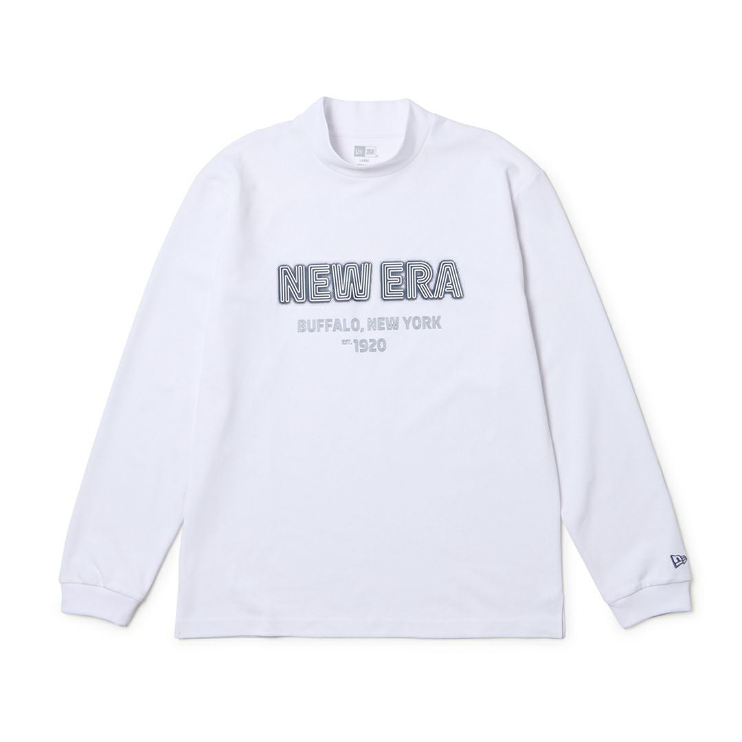 ニューエラ NEW ERA メンズ メンズ [ゴルフ]  長袖 ミッドネック パフォーマンス Tシャツ Neon Logo ホワイト ERMA5G9 詳細1