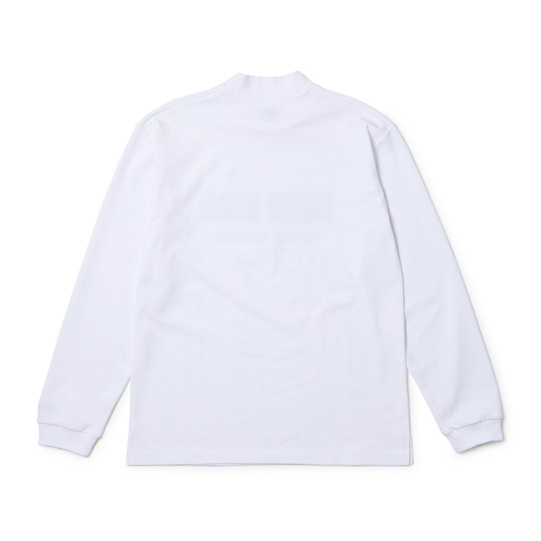 ニューエラ NEW ERA メンズ メンズ [ゴルフ]  長袖 ミッドネック パフォーマンス Tシャツ Neon Logo ホワイト ERMA5G9 詳細2