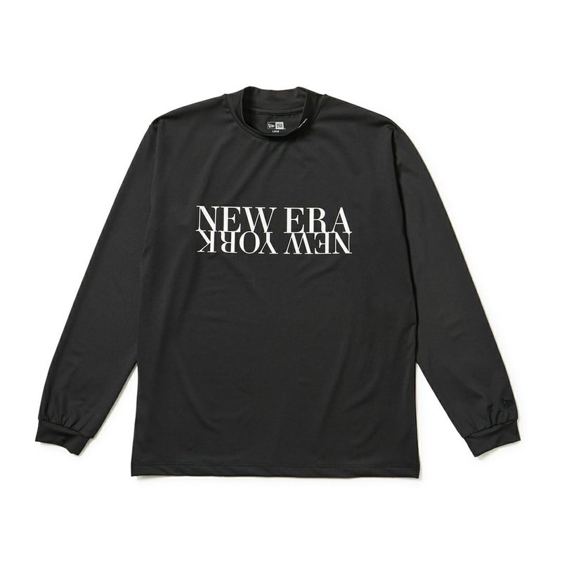ニューエラ NEW ERA メンズ メンズ [ゴルフ]  長袖 ミッドネック ベアTシャツ NEW ERA NEW YORK ブラック ERMA5GC 詳細1