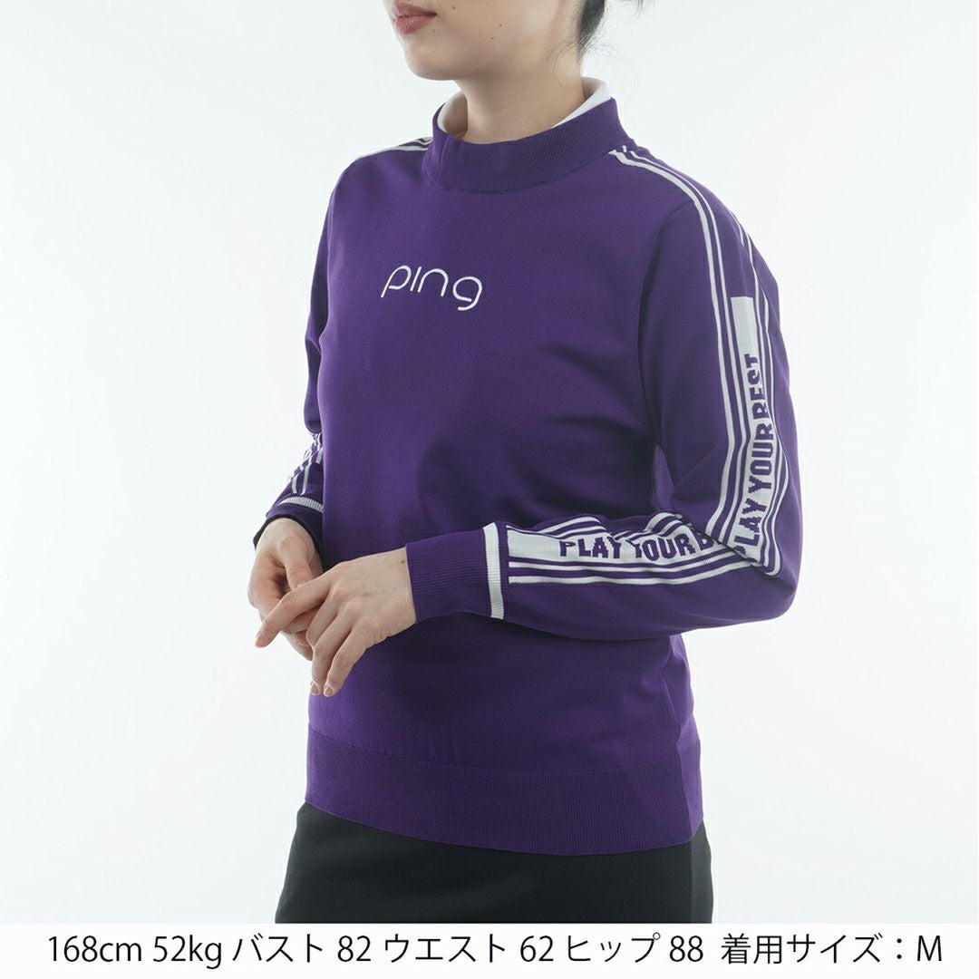 ピン アパレル PING APPAREL レディース 【PING APPAREL】ロゴジャカードハイネックニット ＜LADIES LINE＞ (LADIES) PILA55G 詳細4