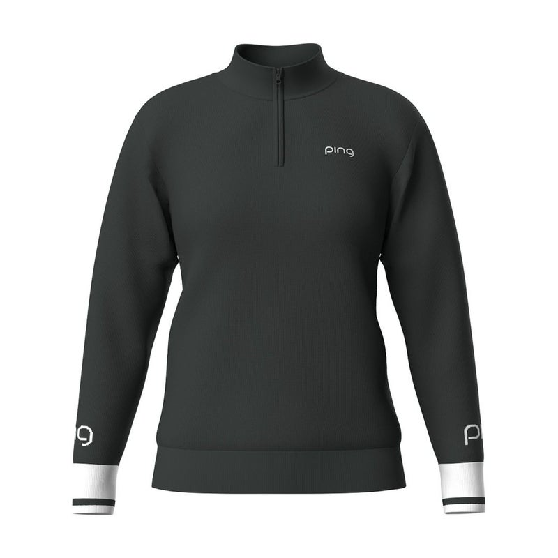ピン アパレル PING APPAREL レディース 【PING APPAREL】ハーフジップ袖ロゴジャカードニット ＜LADIES LINE＞ (LADIES) PILA55J 詳細3