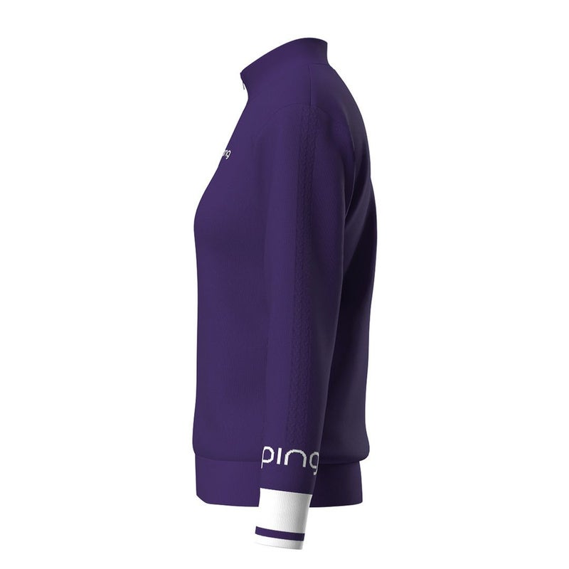 ピン アパレル PING APPAREL レディース 【PING APPAREL】ハーフジップ袖ロゴジャカードニット ＜LADIES LINE＞ (LADIES) PILA55J 詳細11