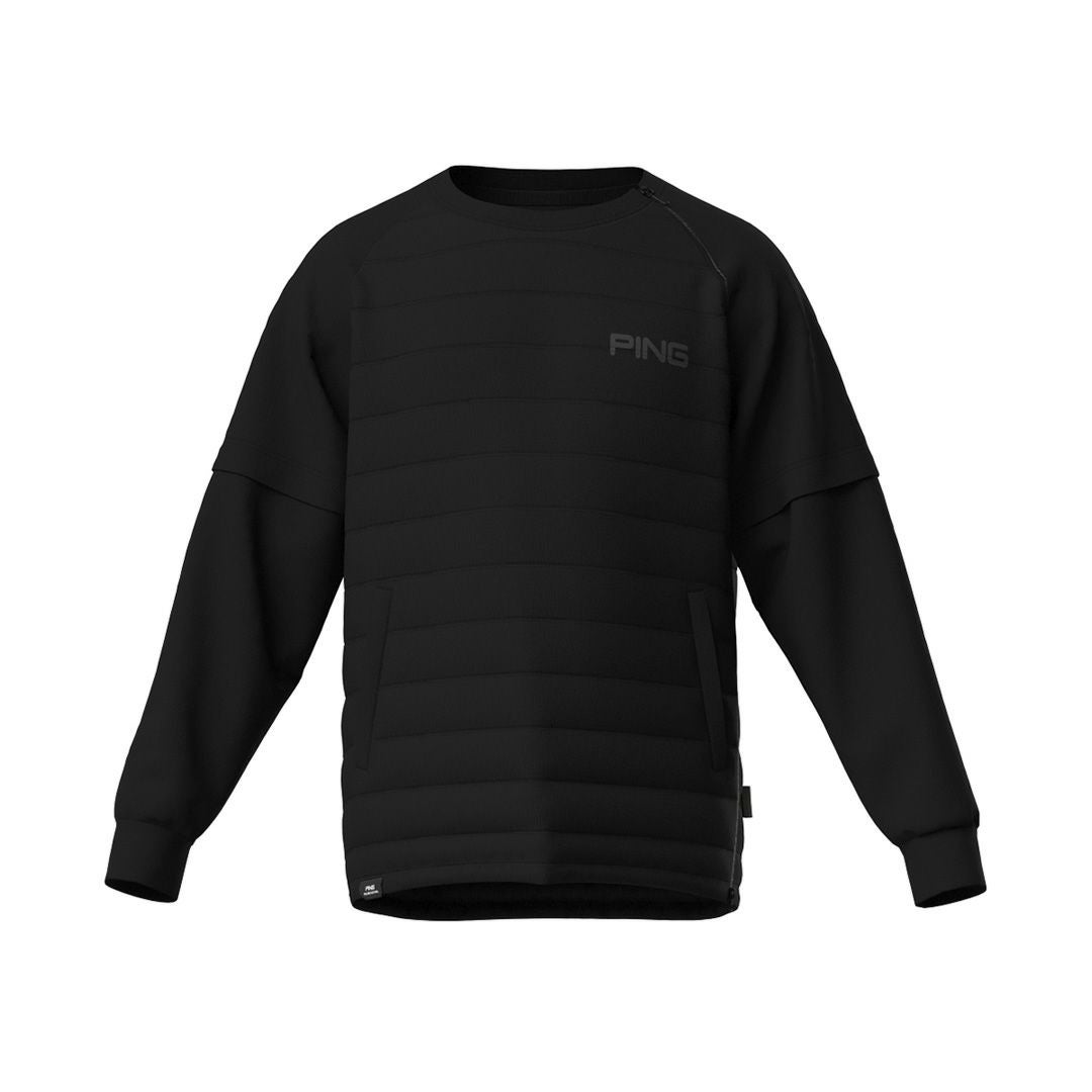 【ホワイト】2WAYハイブリッド中綿スニードブルゾン <PERFORMANCE> (MENS) PING（ピン） ブルゾン アウター 「PING APPAREL」2WAYハイブリッド