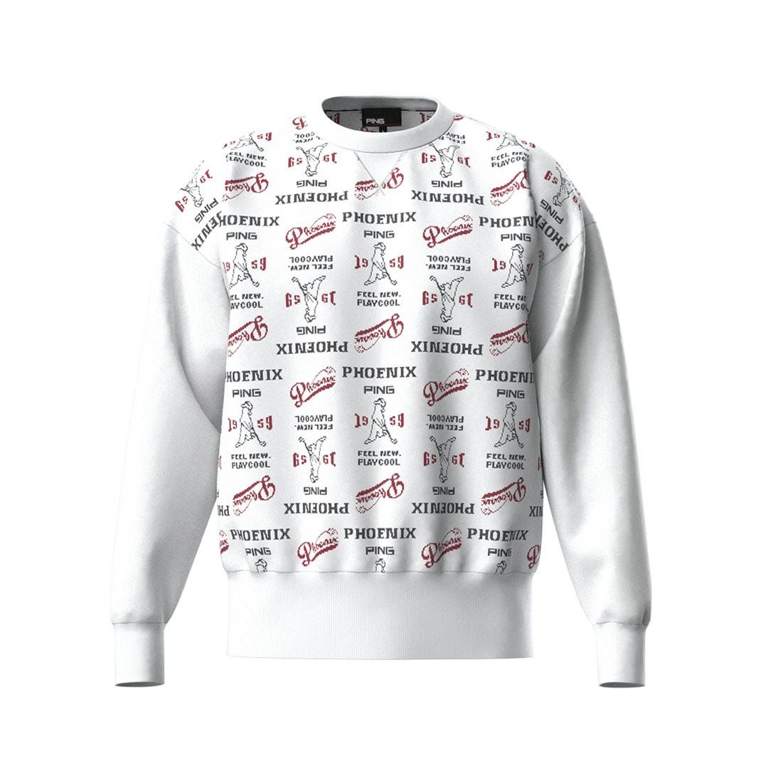 ピン アパレル PING APPAREL メンズ 【PING APPAREL】ジャカードクルーネックニットプルオーバー ＜NATIVE＞ (MENS) PIMA56W 詳細1