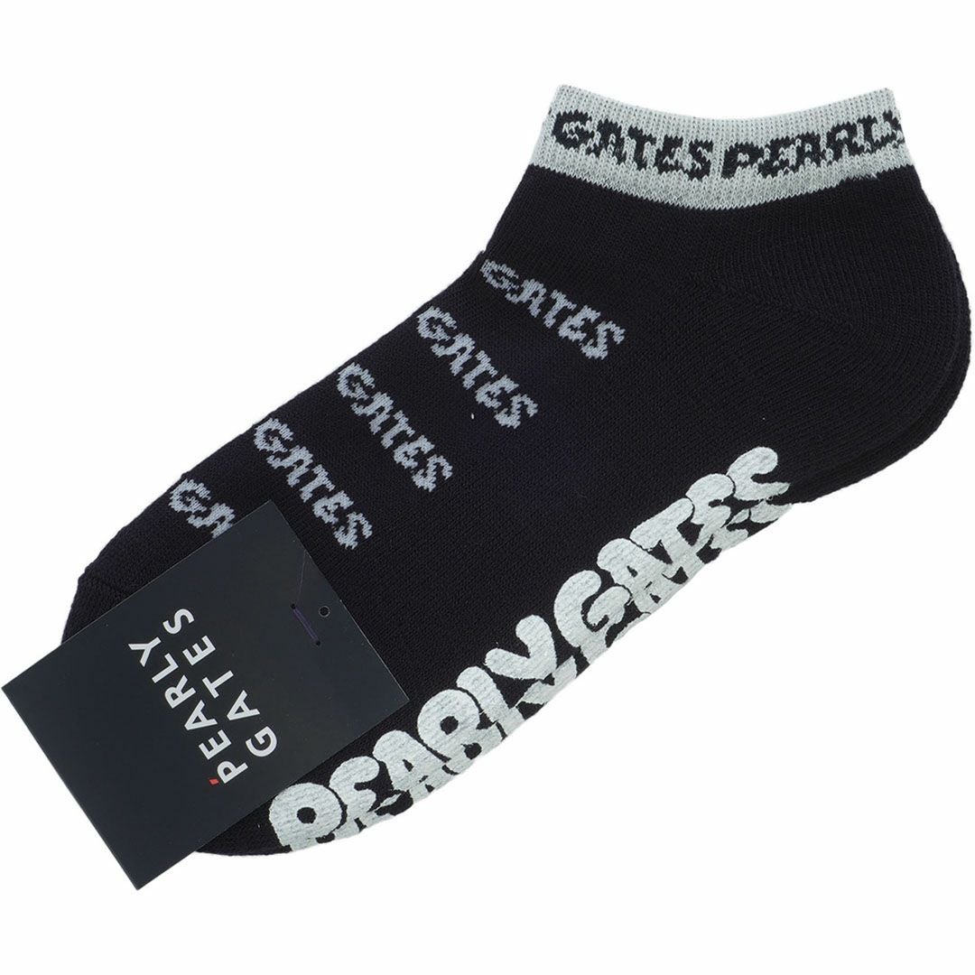 パーリーゲイツ]レディース ロゴボーダーアンクルソックス (LADIES