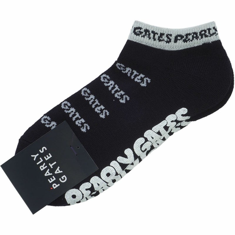 パーリーゲイツ PEARLY GATES レディース ロゴボーダーアンクルソックス PAMG5BZF ディープブルー