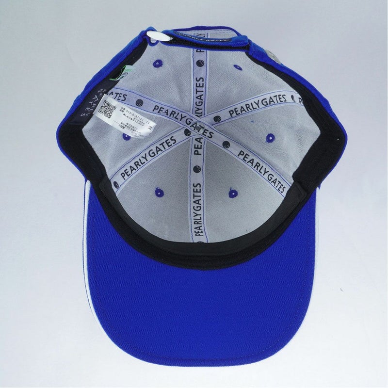 パーリーゲイツ PEARLY GATES メンズ レディース ユニセックス 2段ロゴリサイクルツイルBASICキャップ PAMG5CEF ブルー