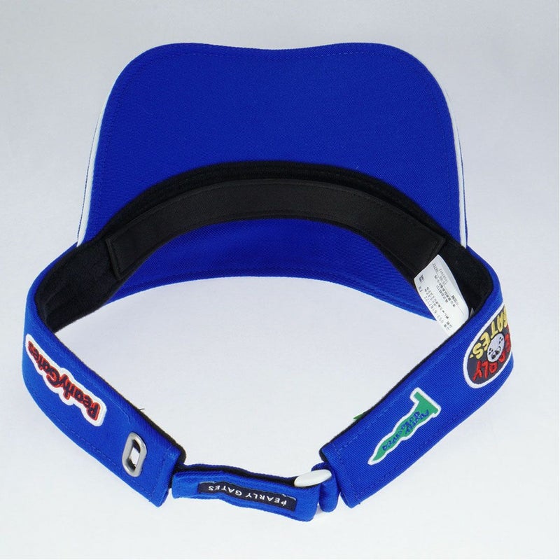 パーリーゲイツ PEARLY GATES メンズ レディース ユニセックス 2段ロゴリサイクルツイルBASICバイザー PAMG5CFF ブルー