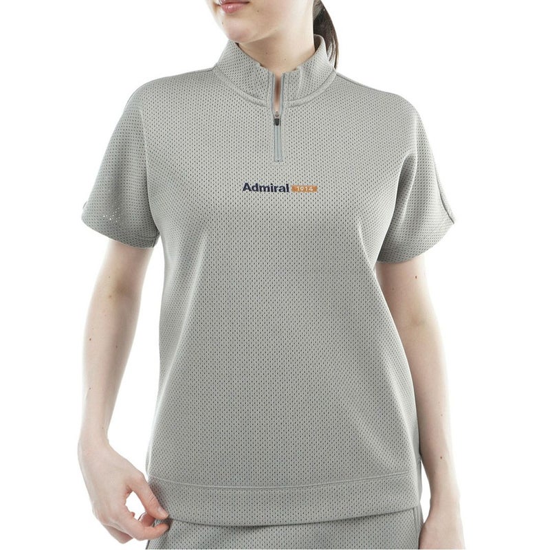 AdmiralGOLF アドミラルゴルフ レディース ゴルフウェア 半袖プルオーバー グレー 詳細1
