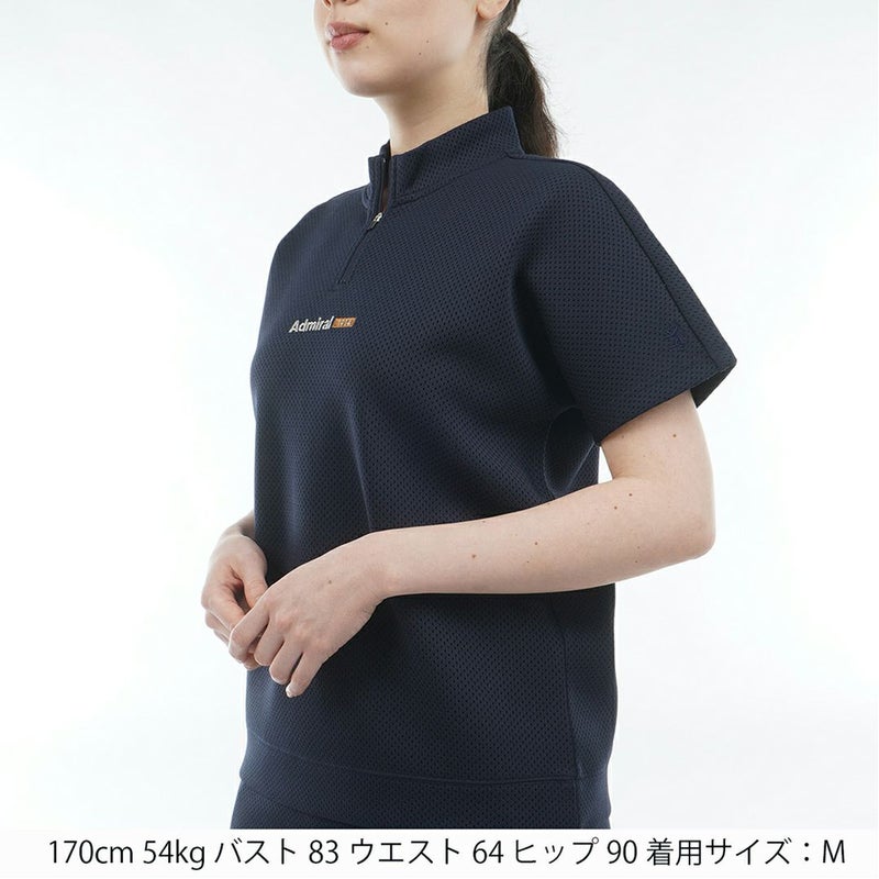 AdmiralGOLF アドミラルゴルフ レディース ゴルフウェア 半袖プルオーバー ネイビー 詳細5