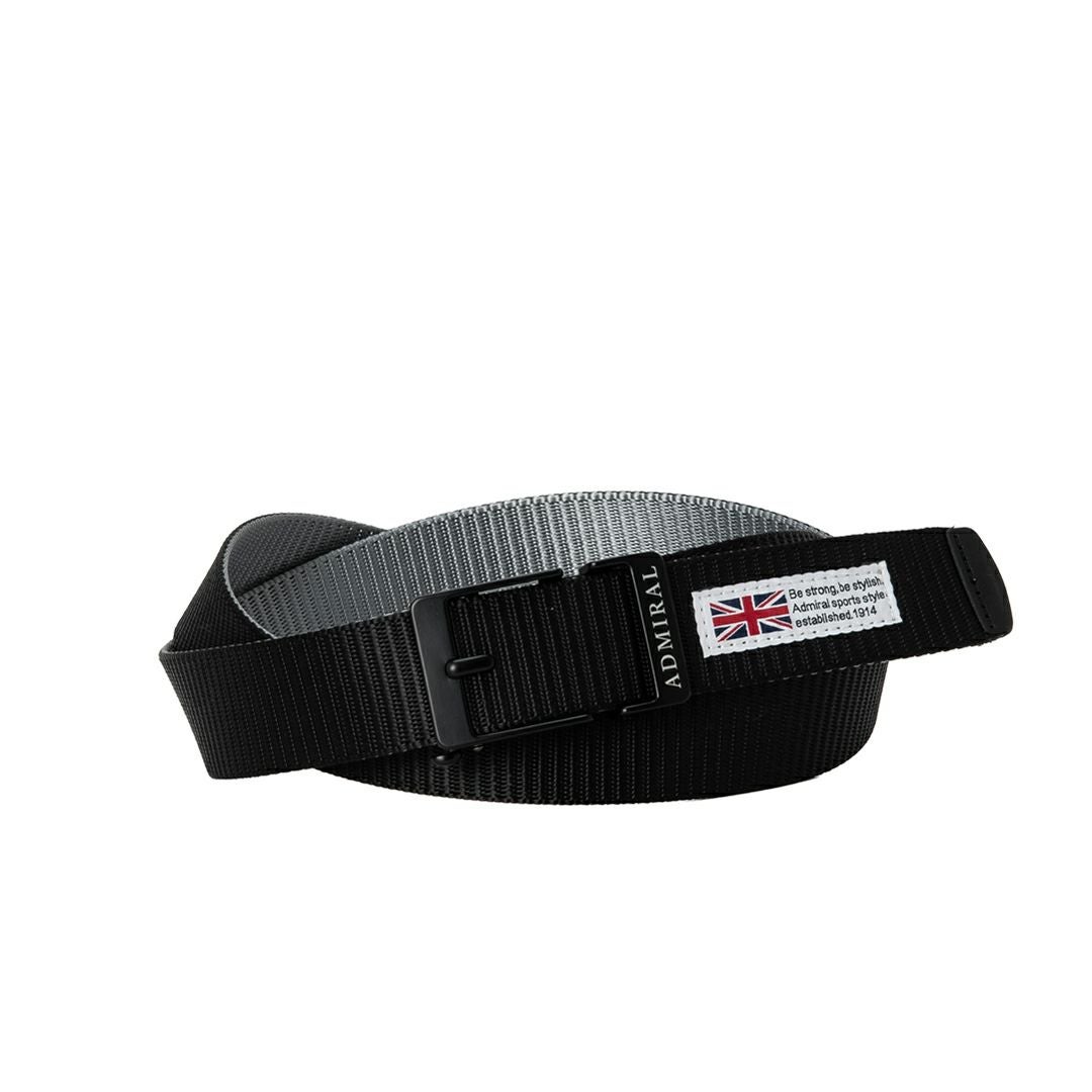Admiral GOLF ユニセックス メンズ リバーシブルベルト ブラックグレー 詳細1