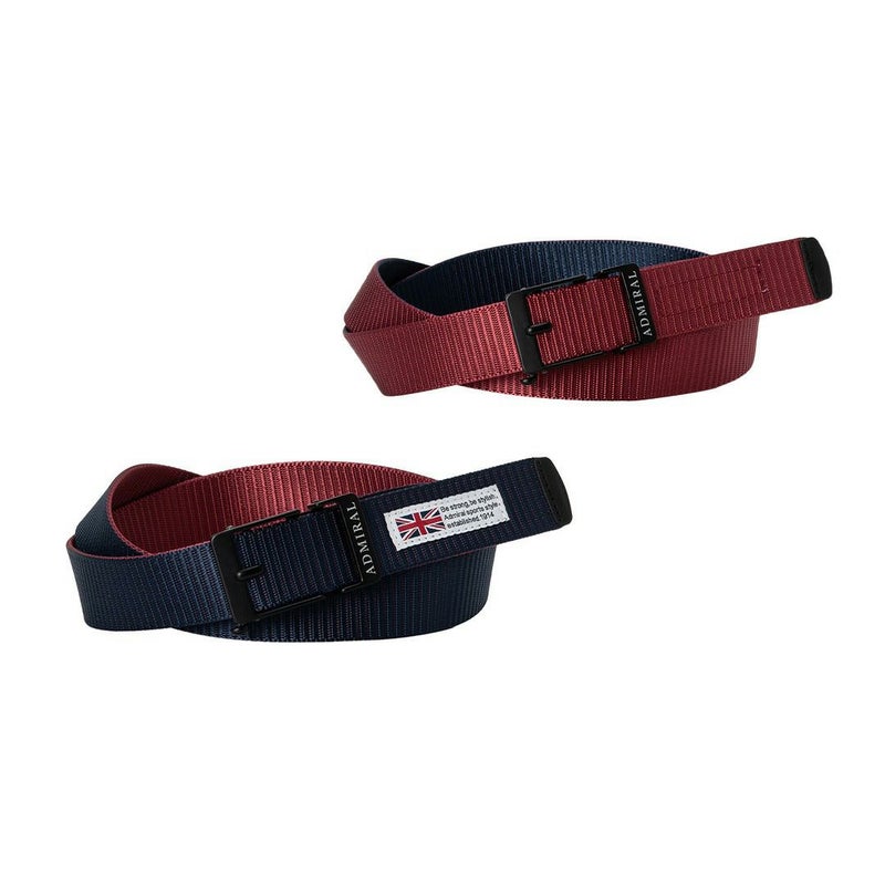 Admiral GOLF ユニセックス メンズ リバーシブルベルト ネイビーレッド