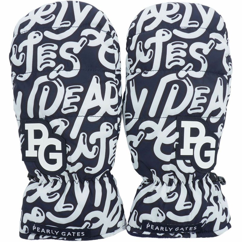 ジャックバニー Jack Bunny!! ユニセックス メンズ レディース ぷにぷにロゴ柄ミトン PAMG58FF ディープブルー