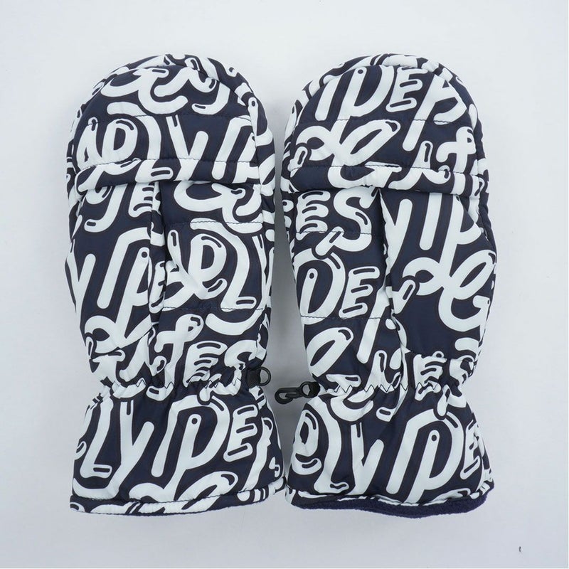 ジャックバニー Jack Bunny!! ユニセックス メンズ レディース ぷにぷにロゴ柄ミトン PAMG58FF ディープブルー