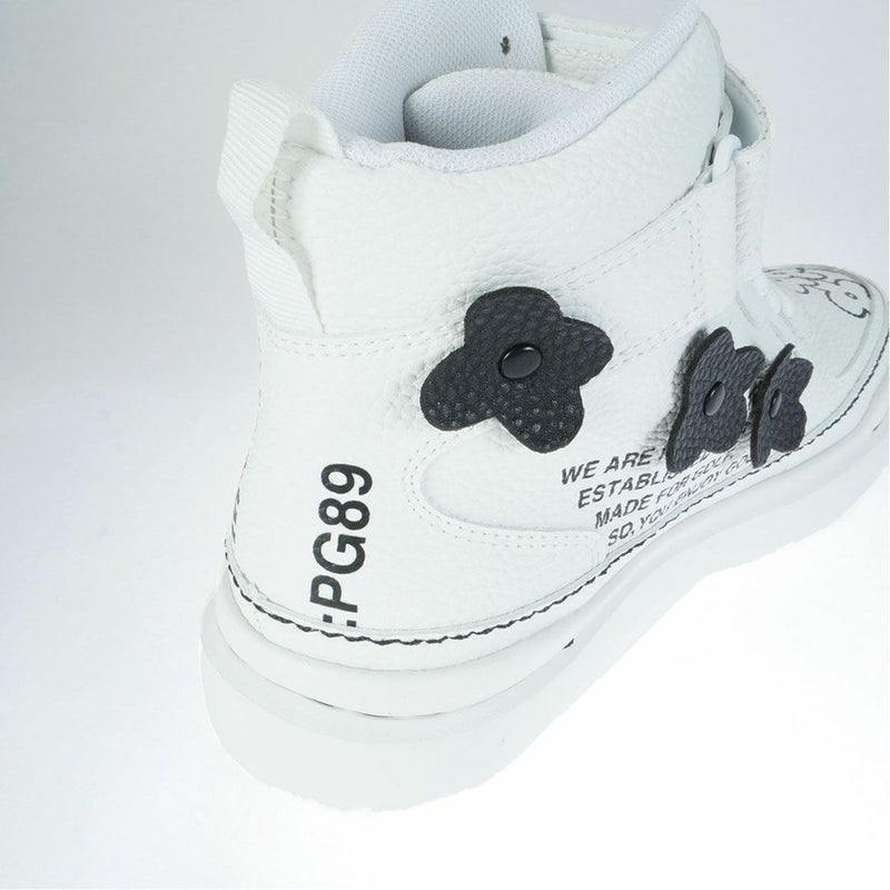 パーリーゲイツ PEARLY GATES レディース ロゴ×花柄ハイカットシューズ 053-5292102 パールホワイト