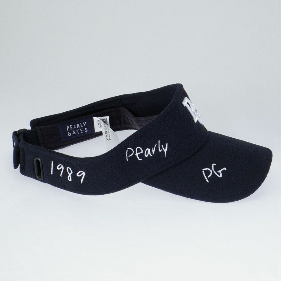 パーリーゲイツ PEARLY GATES ユニセックス メンズ レディース ロゴ刺繍起毛キャップ PAMG5ABF ネイビー