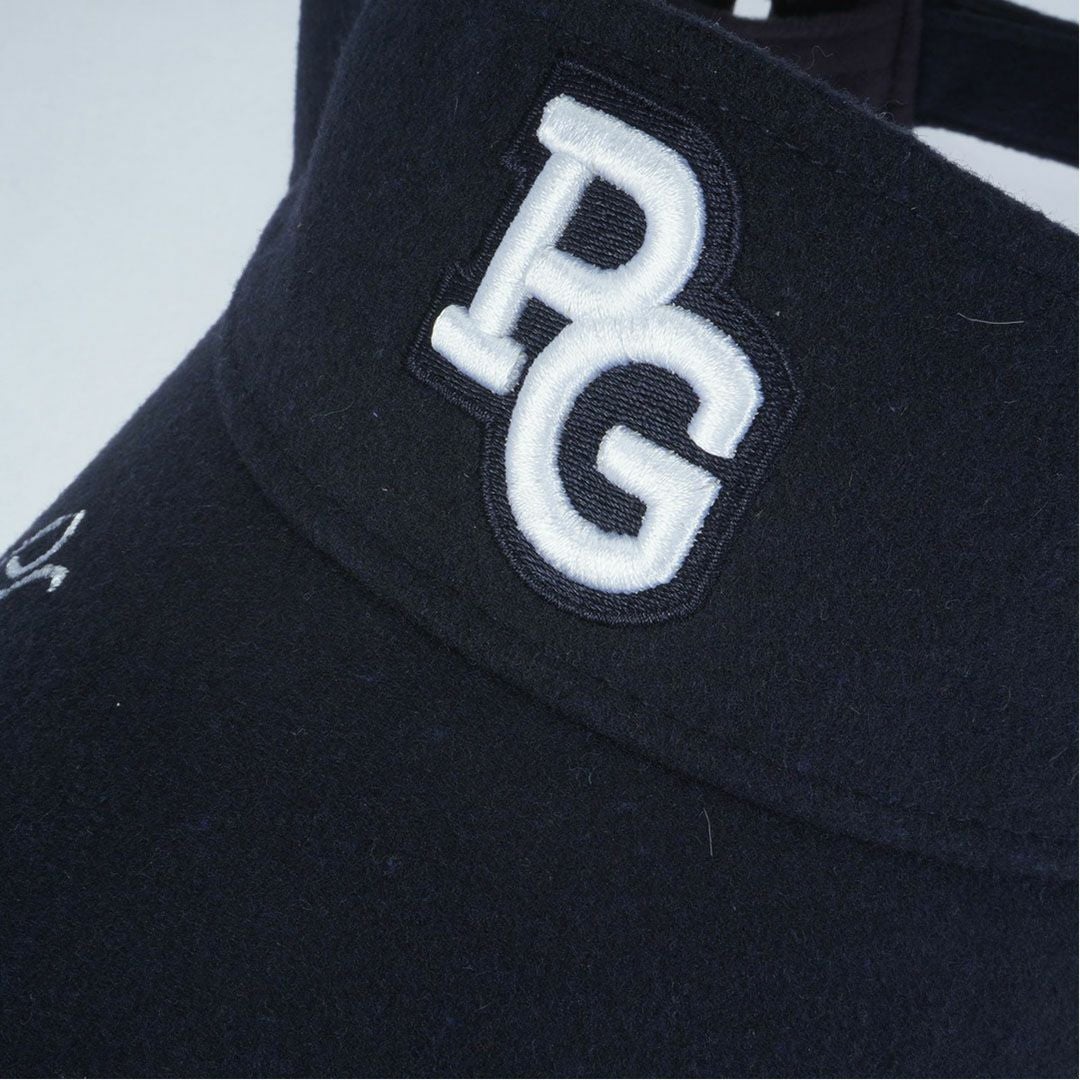 パーリーゲイツ PEARLY GATES ユニセックス メンズ レディース ロゴ刺繍起毛キャップ PAMG5ABF ネイビー