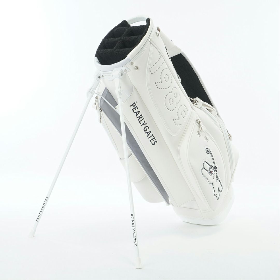 パーリーゲイツ PEARLY GATES ロゴワッペンスタンド式キャディバッグ PAMG5B2F ホワイト