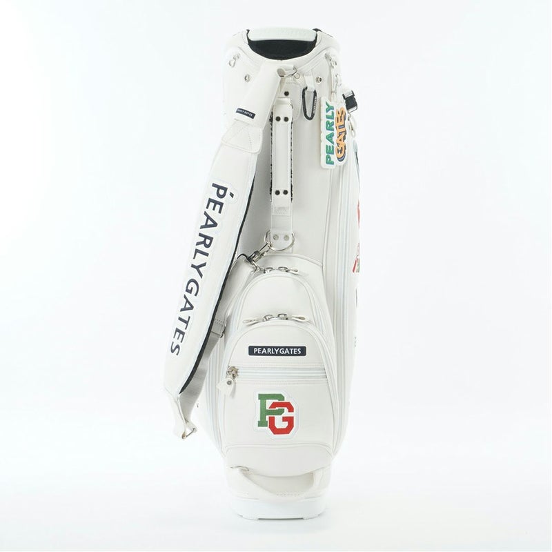 パーリーゲイツ PEARLY GATES ロゴワッペンスタンド式キャディバッグ PAMG5B2F ホワイト