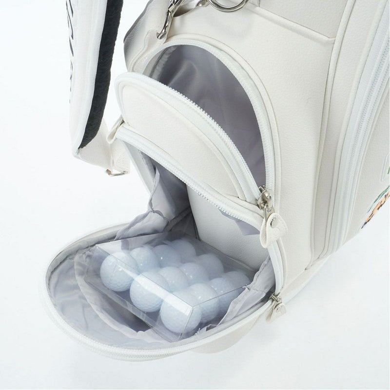 パーリーゲイツ PEARLY GATES ロゴワッペンスタンド式キャディバッグ PAMG5B2F ホワイト