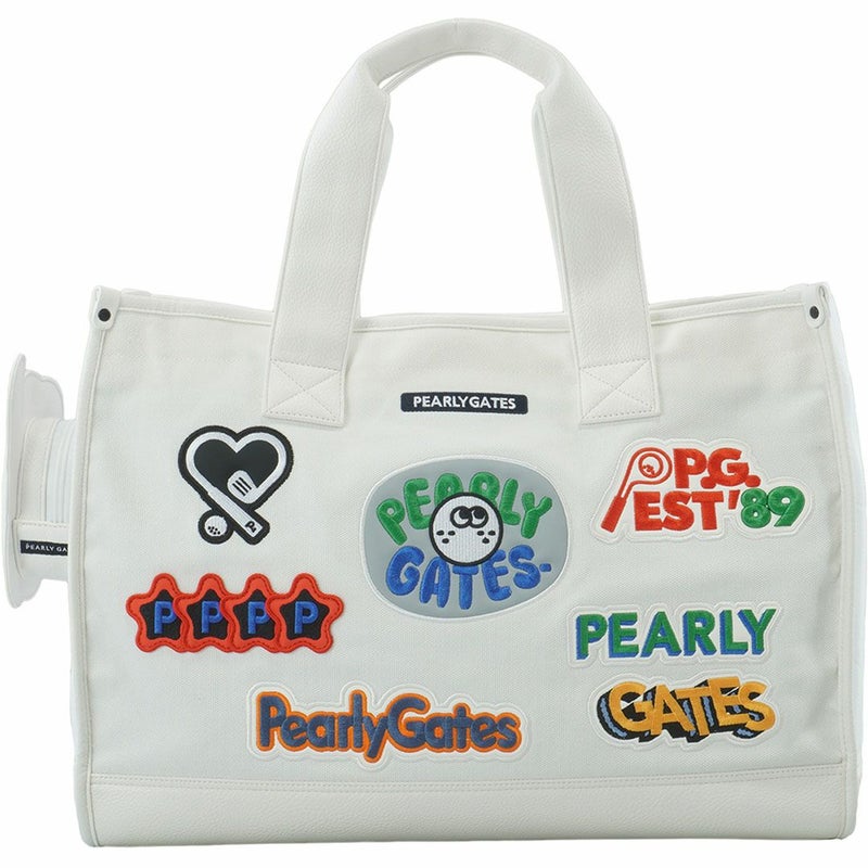 パーリーゲイツ PEARLY GATES ロゴワッペンロッカーバッグ PAMG5B3F ホワイト