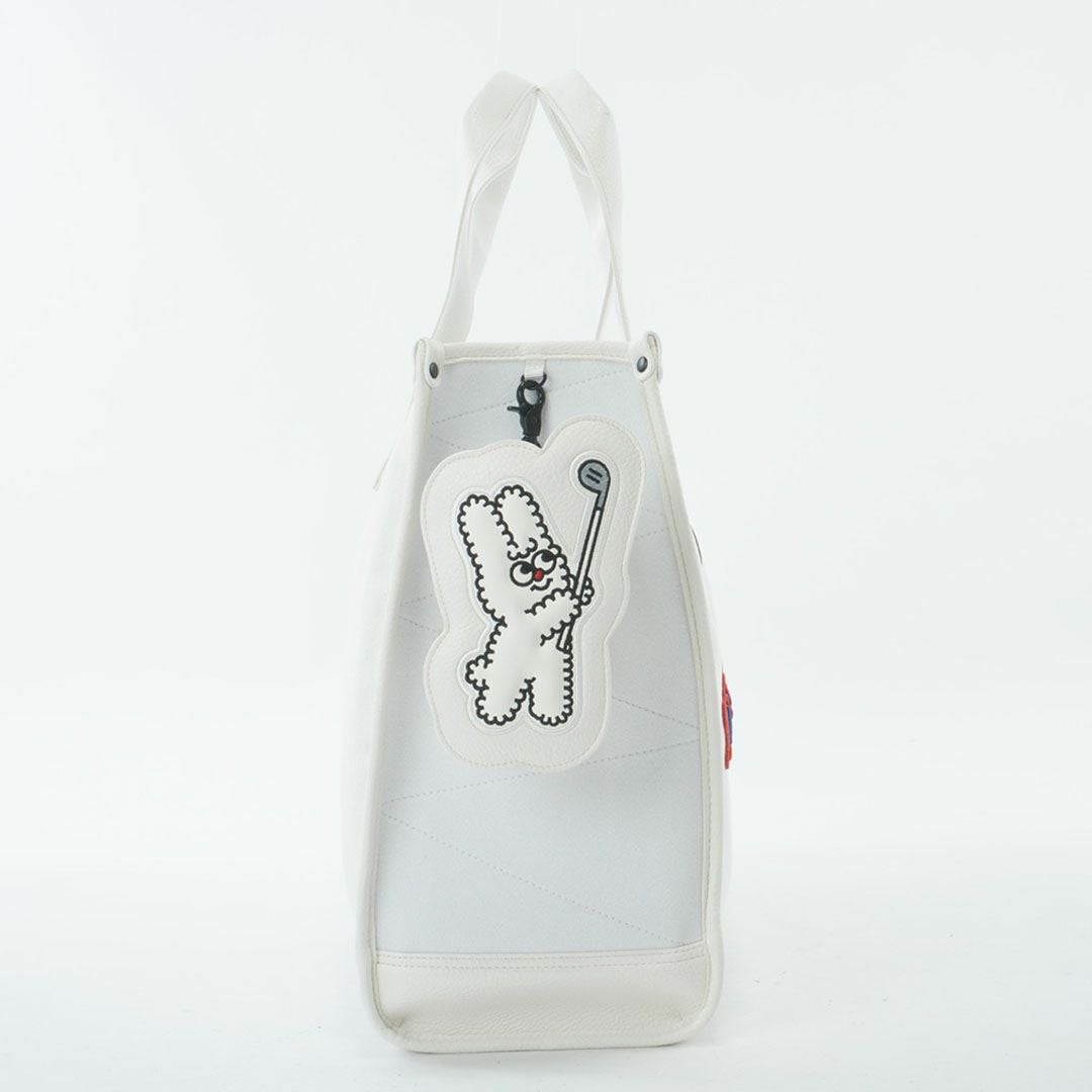 パーリーゲイツ PEARLY GATES ロゴワッペンロッカーバッグ PAMG5B3F ホワイト