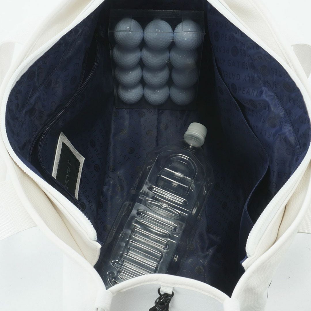 パーリーゲイツ PEARLY GATES ロゴワッペンロッカーバッグ PAMG5B3F ホワイト