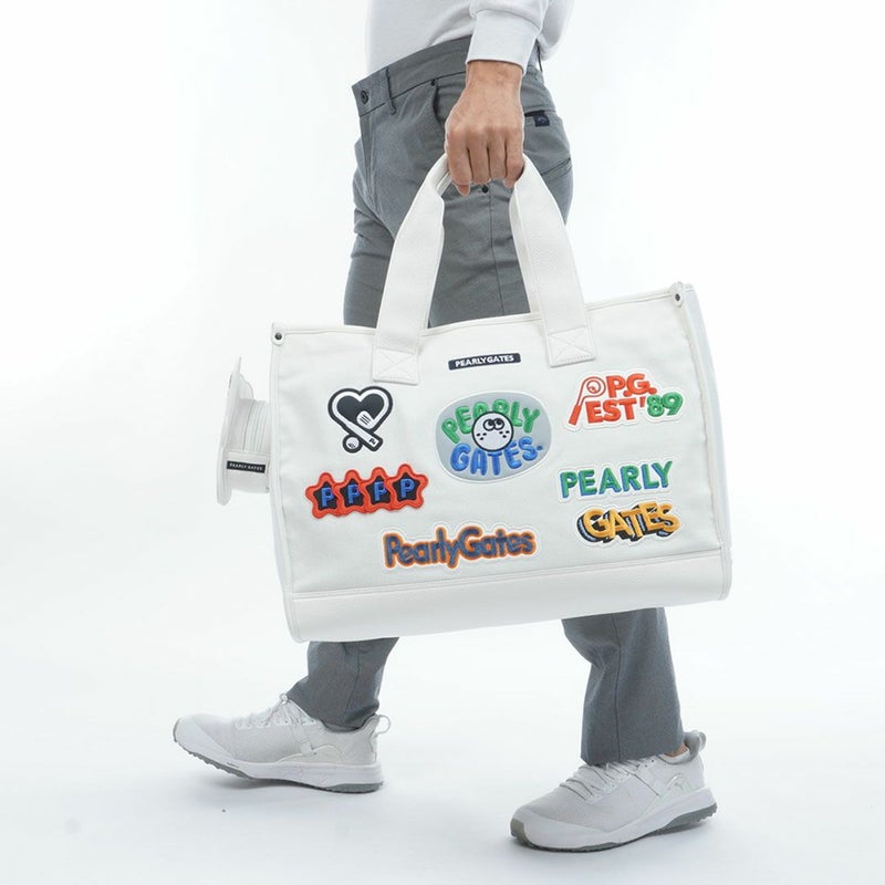パーリーゲイツ PEARLY GATES ロゴワッペンロッカーバッグ PAMG5B3F ホワイト