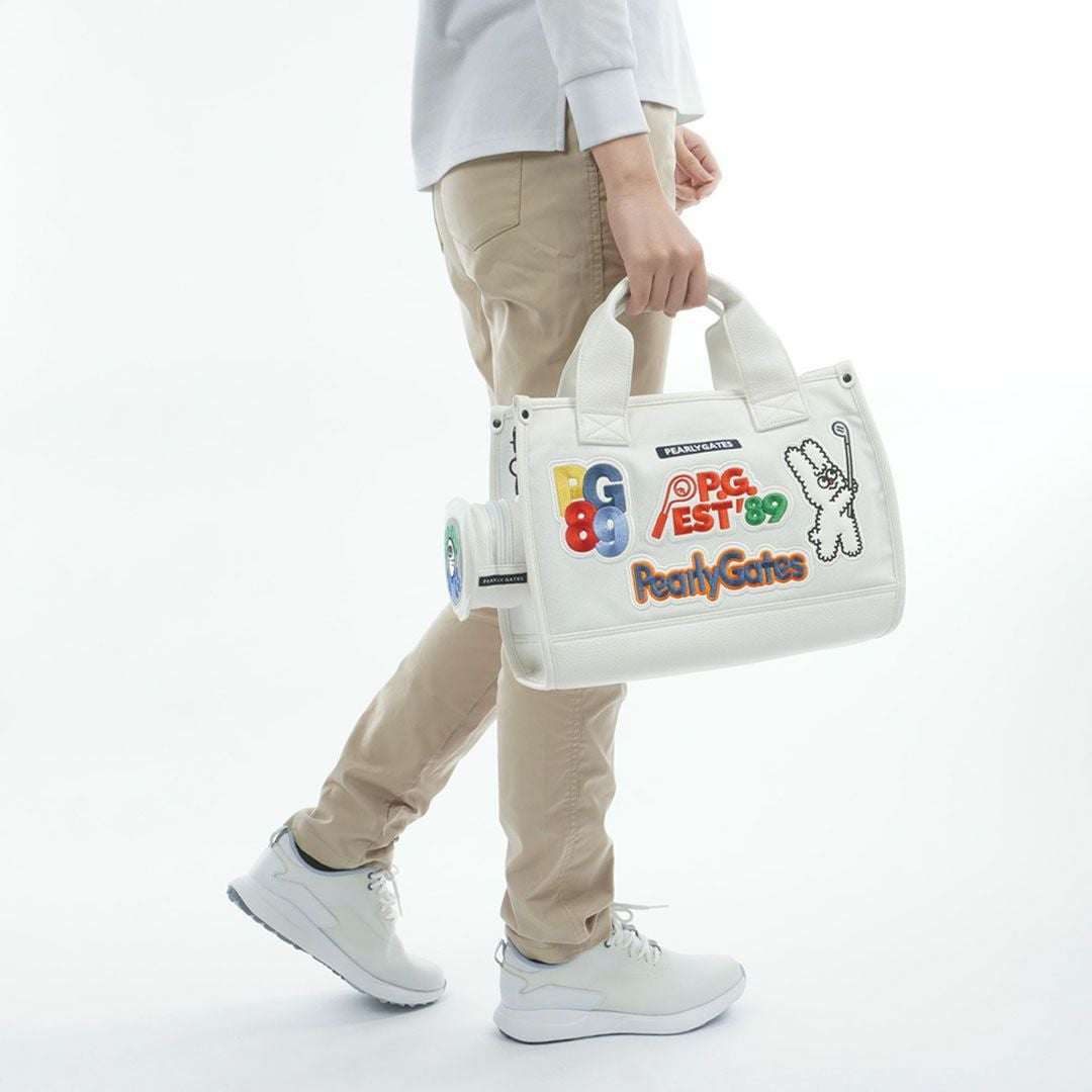 パーリーゲイツ PEARLY GATES ロゴワッペンカートバッグ PAMG5B4F ホワイト
