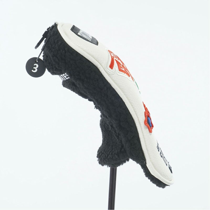 パーリーゲイツ PEARLY GATES ロゴワッペンフェアウェイウッド用ヘッドカバー PAMG5BFF ホワイト