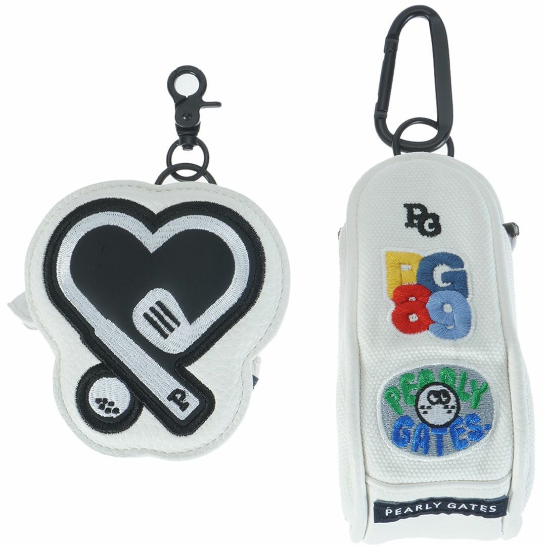 パーリーゲイツ PEARLY GATES ロゴワッペンボールポーチ PAMG5BJF ホワイト