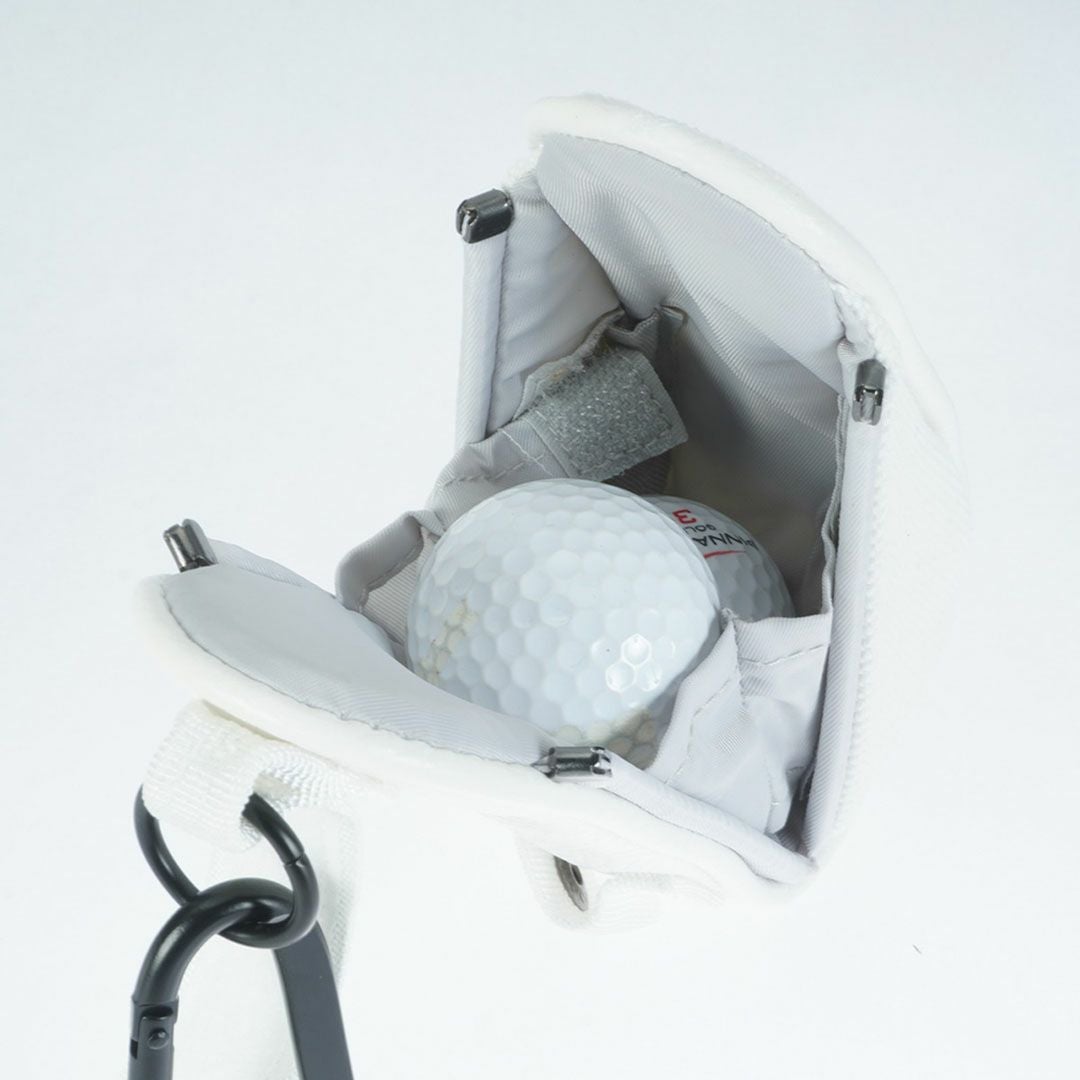 パーリーゲイツ PEARLY GATES ロゴワッペンボールポーチ PAMG5BJF ホワイト