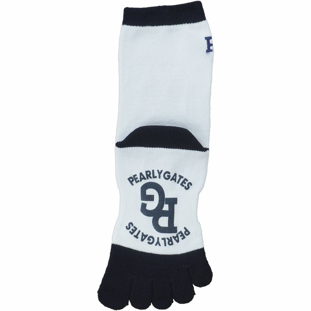 パーリーゲイツ PEARLY GATES メンズ 5本指ミドルソックス PAMG5BUF ホワイト